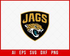 JAGS Logo Jacksonville Jaguars Clipart SVG File for Cricut T-shirt Silhouette Digital Download Football Silhouette, Nfl Football Art, Nfl Memes, Digital Alphabet, Shirt Silhouette, Nfl Playoffs, Nfl Football Teams, Nfl Teams Logos, Nfl Outfits