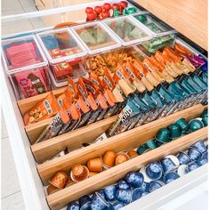 a drawer filled with lots of different types of food