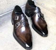 Double Monk Strap Shoes, Handmade Leather Boots, Quality Leather Boots, Double Monk Strap, Custom Design Shoes, Peacoats, Bespoke Shoes, Desert Boot, Monk Strap Shoes