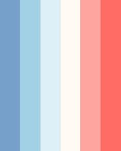 an image of the color palette in shades of blue, pink and red