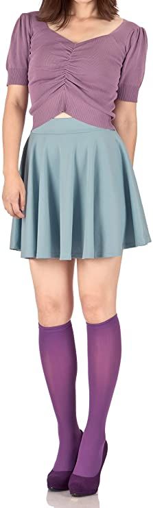 Super-Versatile Elastic Waist A-line Full Flared Circle Swing Skater Mini Skirt  Mini skirt outfit | Short skirt outfit I get commissions for purchases made through links in this post. #ad  Mini Skirt Outfit Circle Skirt Tutorial