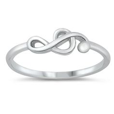 Sideways Treble Clef Music Note Ring .925 Sterling Silver Band Jewelry Female Male Unisex Size 6 All our silver jewelry is crafted from .925 silver also commonly referred to as sterling silver. Sterling silver is the standard for beautiful high-quality silver jewelry and can not be replicated by lower priced silver plated jewelry. It is 92.5% pure silver, mixed with alloys to add strength and durability to stand the test of time. We promise superior service which includes fast shipping, great communication, and Walmart's refund policy. Keep your fine jewelry shiny and elegant by storing it properly. Jewelry needs to be stored in a dry area, preferably away from air in a jewelry box or plastic bag. Avoid exposure to harsh chemicals. Use a polishing cloth to remove tarnish build-up over time Treble Clef Ring, Music Note Ring, Girlfriend Ring, Heart Promise Rings, Sterling Silver Wedding Band, Female Male, Silver Wedding Bands, Treble Clef, Band Jewelry