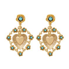 Adele Drop Earrings – Brinker + Eliza Gold Heart-shaped Jeweled Jewelry, Gold Jeweled Heart Jewelry, Antique Gold Brass Jewelry With Heart Charm, Gold-plated Jewel Earrings, Gold-plated Jeweled Gold Earrings, Brass Jeweled Drop Earrings, Gold Jeweled Dangle Earrings, Gold Jeweled Drop Earrings, Ornate Gold Jewelry With Heart Charm