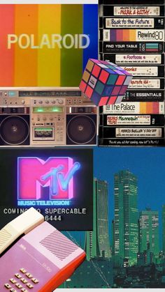 the collage shows many different types of electronic devices and their logos are shown in this image