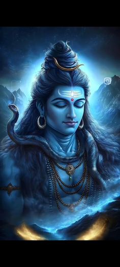 the avatar of lord rama in hindu mythology, with his eyes closed and head turned to look