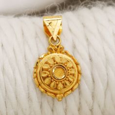 Please click -- Learn more about this item -- below for a full description 22k gold pendant handmade jewelry made in India weight is 2.55 grams approx. length is 2.8 centimeter approx. width is 1.6 centimeter approx. 22k Gold Locket Jewelry, Yellow 22k Gold Round Pendant Jewelry, Lovely Ring, Lovely Earrings, 22k Gold, Gold Pendant, Locket, Hippie Boho, Jewelry Necklace Pendant