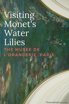 the cover of visiting monet's water lilies by l'orangerie paris