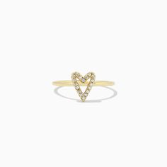 Open Heart Ring – Uncommon James Everyday Stackable Heart Ring, Stackable Everyday Heart Ring, Heart Shaped Stackable Rings For Everyday, Yellow Gold Open Heart Ring For Everyday, Everyday 14k Gold Open Heart Ring, Delicate Gold Heart Midi Rings, Everyday Yellow Gold Open Heart Ring, Gold Stackable Heart Midi Rings, Gold Open Heart Ring With Charm