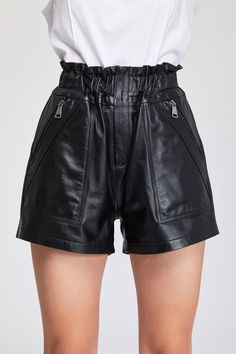 Women's high-waisted real leather shorts are 100% high-quality real Turkish lambskin.Elastic waistband; side pockets; luxurious, high-end, or, better yet, trendy.huge winter sale. The retail price is $720 and the sale price is $288There are no returns on sale items.We anticipated exchanges in 14 days. ideal for all occasions, including outdoor, dining, and clubbing.ideal for all seasons, including winter, summer, and spring.Your legs are one of your best features. So why not show them off in sty Luxury Shorts With Belt Loops, Leather High-waisted Shorts With Belt Loops, High-waisted Leather Shorts With Belt Loops, Chic Leather Shorts For Night Out, Trendy Leather Shorts, Trendy Short Leather Bottoms, Trendy High-waisted Leather Shorts, Luxury High-waist Leather Pants, Trendy Short-length Leather Bottoms