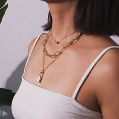 FREE SHIPPING ON ALL ORDERS OVER $50 | 100% SATISFACTION GUARANTEED Click "ADD TO CART" To Get Yours Now | Up To 60% OFF ✨ 📌 Durable, comfortable, and non-tarnish materials📌 Made With Alloy📌 Comes in Gold Color and Silver Colors📌 100% Satisfaction Guaranteed FLASH SALE! LIMITED STOCK AVAILABLE! Package Includes: 1 * Lover PadLock Choker Necklace *Please allow 10-21 business days for the item to arrive Gilded Glamour, Lock Chain, Pendant Choker Necklace, Padlock Necklace, Lock Pendant, Charm Choker Necklace, Dainty Diamond Necklace, Layered Chain Necklace, Lock Necklace