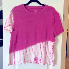 Gap, Womens Tie Dye T-Shirt, Xl Tall, Nwt Gap Pink Crew Neck Top, Womens Tie, Tie Dye T Shirts, Dye T Shirt, Pink Purple, Gap, Tie Dye, Dye, Tops & Tees