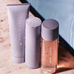 Fenty Beauty Skincare, Fenty Sunscreen, Fenty Skin Milky Toner, Fenty Milky Toner, Fenty Skin, Fenty Skin Toner, Celebrity Skin Care, Alat Makeup, Skincare Inspiration