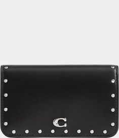 COACH Essential Slim Card Case With Rivets | Dillard's Designer Coach Bifold Wallet, Coach Wallets With Interior Card Slots For Formal Use, Coach Wallets With Interior Card Slots For Formal Occasions, Formal Coach Wallets With Interior Card Slots, Coach Classic Rectangular Wallet On Chain, Classic Coach Wallet On Chain, Formal Coach Card Holder, Coach Bifold Card Holder For Formal Occasions, Classic Coach Bifold Card Holder