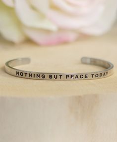 Quote Bracelet, Buddhist Bracelet, Buddha Jewelry, Buddha Bracelets, Aluminum Jewelry, Stem Cell Therapy, Metal Cuff Bracelet, Buddha Quote