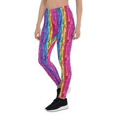 Introducing the latest sensation from GearBunch: Rainbow Slime Leggings, the perfect blend of comfort and style for women who dare to stand out. Crafted with the signature GearBunch quality, these leggings are more than just activewear; they're a statement piece for the bold and adventurous. Dive into vibrant colors and playful patterns with our Rainbow Slime Leggings. Whether you're hitting the gym, running errands, or lounging at home, these leggings ensure you do it in style. The high-quality fabric provides unmatched comfort and flexibility, allowing you to move freely with every step. Designed to turn heads and spark conversation, these GearBunch leggings are a must-have for anyone who loves to express their unique personality through fashion. Embrace your inner wild child and unleash Gym Christmas, Leggings Athleta, Rainbow Slime, Leggings Gym, Athleta Leggings, Legging Outfits, Christmas Leggings, Womens Leggings, Gym Running