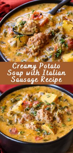 creamy potato soup with italian sausage recipe