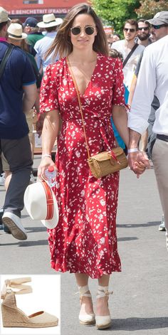 Dress With Wedges Outfit, Espadrilles Outfit Dress, Castaner Carina, Happy 41st Birthday, Pippa Middleton Style, Kate Middleton And Prince William, 41st Birthday