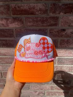 Cozy Crowns is a fully customizable trucker hat bar! From Every day, game day, sporting events, parties, vacation hats and more! You will be able to create your own custom cozy crown from a variety of patches, chains, vinyl, etc! We can't wait to see what you create! XOXO, Cozy Crowns Fun Snapback Baseball Cap For Sports Events, Fun Cap For Game Day, Trendy Trucker Hat For Sports Events, Trendy Orange Trucker Hat One Size Fits Most, Customizable Fun Style Trucker Hat Snapback, Fun Trucker Hat For Sports Events, Customizable Fun Snapback Hat, Fun Customizable Snapback Hat, Customizable Fun Style Snapback Trucker Hat