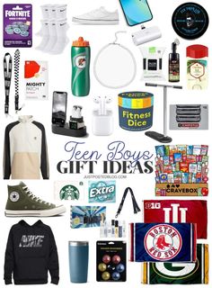 there are many items that can be found in the gift bag for someone's birthday