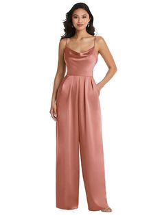 23 Bridesmaid Jumpsuits for the Trendiest Wedding Party Vibes Dessy Collection, Charmeuse Fabric, Jumpsuit With Pockets, Stylish Jumpsuit, Maxi Jumpsuit, Silk Jumpsuit, Wedding Jumpsuit, Two Piece Jumpsuit