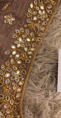 Gold Thread Work Blouse Designs, Brooches Handmade Blouse Design, Kundan Maggam Work Designs, Kundan Work Blouse Designs Latest, Copper Aariwork Blouse Designs, Kundan Aari Work Blouse, Trending Aari Work Blouse Designs, Kundan Stone Work Blouse Designs, Kundan Work Blouse Designs