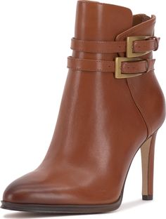 PRICES MAY VARY. Calf Circumference (IN) 5.1 Leather Upper Heel Height (IN) 3.5 Stiletto Heel Almond Toe Brown Ankle Boots Outfit, Booties Outfit Fall, Dark Brown Ankle Boots, Boots Outfit Ankle, Dress Booties, Booties Outfit, Fall Booties, Brown Ankle Boots, Womens Ankle Boots