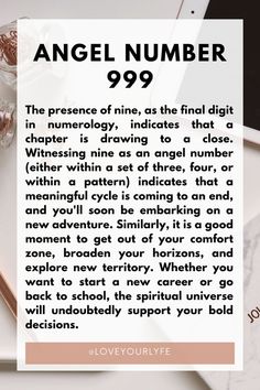 an article about angel number 999