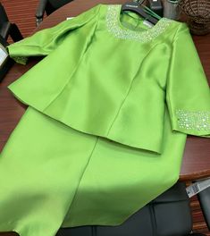 Lily & Taylor 3219 apple green skirt suit Suit Colors, Twill Skirt, Matching Hat, Apple Green, Blue Turquoise, Skirt Suit, Burnt Orange, 2 Piece, Royal Blue