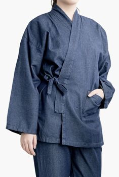 Japanese Denim SAMUE Women's Traditional work Kimono wear JAPAN Indigo Item Condition : Brand New Size : M, L Material :  Cotton 100% *M size - for Height 154 - 162 cm (5'0" - 5'4")  /  Waist 64 - 70 cm (25" - 27") *L size - for Height 154 - 162 cm (5'0" - 6'4")  /  Waist 69 - 77 cm (27" - 31") Our Products are 100% Authentic. Worldwide Shipping 1. Economy Shipping --- SAL   (2 - 3 weeks / with Tracking & Insurance) 2. Standard Shipping --- Airmail   (1 - 2 weeks / with Tracking & Insurance) 3. Japanese Inspired Clothing, Japanese Clothing Style, Japanese Branding, Denim Kimono, Kimono Traditional, Recycled Kimono, Kimono Women, Japanese Traditional Clothing, October Fashion