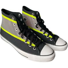 Unisex Sneakers M6.5 W8.5 Converse High-Top Shoe Hi-Vis Chuck Taylor All Star Black Lemon. Save On Shipping Cost By Making A Bundle Of 2 Or More Items Approximate Measurements In Photos New Without Original Box All Eyes On You. These Unapologetic Chucks Were Made For The Spotlight. We've Updated The Iconic High Top With A Neon-Trimmed, Reflective Panel That's Sure To Turn Heads. Heritage Features And Tonal Laces Bring Balance To Can't-Miss Colors And Materials. Be Seen. High Top Cotton Canvas Sh Gray Reflective Lace-up Sneakers, Gray Slip-resistant High-top Sneakers, Black High-top Sneakers With Reflective Details, Gray High-top Running Sneakers, Casual Black Sneakers With Reflective Details, Gray Slip-resistant Sneakers For Streetwear, Gray Converse Sneakers With Vulcanized Sole, Gray Outdoor Sneakers With Vulcanized Sole, Casual High-top Lace-up Sneakers With Reflective Details