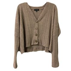 Nwt La La Land Creative Co Ribbed Cardigan In Mushroom Size L. 97% Polyester 3% Spandex Machine Wash Cold With Colors Made In Usa Questions? Leave A Comment Below! Cozy Brown Ribbed Cardigan, Brown Ribbed Knit Cardigan, Brown Ribbed V-neck Cardigan, Ribbed V-neck Brown Cardigan, Womens Cream Sweater, Tweed Sweater, Long Grey Cardigan, Button Front Sweater, Cable Knit Sweater Cardigan