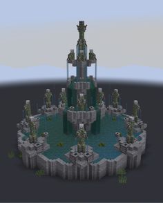 Minecraft Palace, Minecraft Fountain, Minecraft Castle Blueprints, Minecraft Castle Designs, Minecraft Kingdom, Minecraft Building Guide, Minecraft Mansion