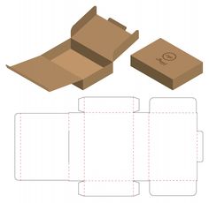 an open cardboard box with the lid cut out