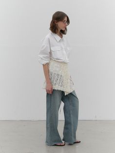 Composition : NYLON 82 POLYESTER 10 SPAN 8Country of Origin : KOREA Layering Mini Skirt, Chic Mini Skirt With Layered Hem, White Mini Skirt With Layered Hem, Cream Cotton Mini Skirt With Lining, Skirt Layering, Harajuku Style Tiered Mini Skirt, Taiwan Fashion, Trip Outfits, Layered Skirt