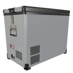 an ice chest is shown on a white background