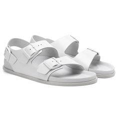 Green Birkenstock, White Birkenstock, White Birkenstocks, Delicate Details, Shop Clothing, Back Strap, Strap Sandals, All Fashion, Birkenstock