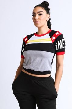 Dripped in Finesse Crop Top -Red Cotton Crop Top Finesse Graphic on Sleeve 95 % Cotton, 5% Spandex Red Sporty Crop Top For Streetwear, Sporty Red Crop Top For Streetwear, Red Fitted Cotton Activewear, Sporty Red Crop Top With Crew Neck, Trendy Red Top For Workout, Trendy Red Workout Top, Red Gym Tops For Spring, Red Fitted Sporty Crop Top, Red Stretch Athleisure Crop Top