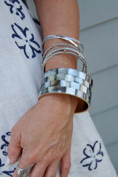 The Checkmate Cuff Bracelet ♡ Product Highlights ♡ Our Checkmate Cuff Bracelet is the perfect accessory to add to any on-trend bohemian style outfit! Layered with any of our many statement necklaces, earrings, and other bracelets of your choosing, the Checkmate Cuff Bracelet will be sure to be a wonderful addition to any outfit! ✁ Contents & Measurements ✁ Our Checkmate Cuff Bracelet features: • A 3 inch diameter and a 1 and a half inch width. And includes, • An array and content of a beautiful Pearl Jacket, Bohemian Style Clothing, Checkered Print, Checker Print, Iconic Dresses, Magnolia Pearl, Statement Necklaces, Sea Shell, Accessories Unique