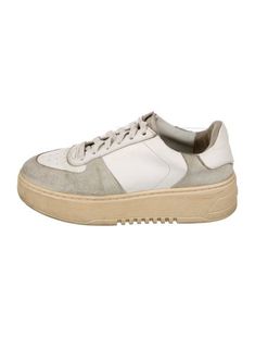 Axel Arigato Leather Low Top SneakersNeutralsRubber & Suede TrimRound-ToesPlatformLace-Up Closure at UppersUnfortunately, due to restrictions, this item may not be eligible for shipping in all areas. Axel Arigato, Leather Sneakers, Low Top, Sneakers, Leather