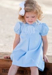 Blue Pique Apron Dress Easter Dresses, Making Clothes, Kids Dress Patterns