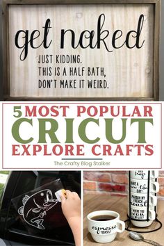 the most popular cricut explore crafts for kids to make with their own hands