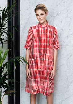 Marimekko Dress, Inspiration Mode, Red Fashion, Look Chic, Max Mara, Skirt Outfits, Fashion Collection, Finland