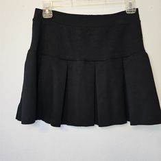 Nwt Urban Outfitters Black Pleated. Fitted Black Skort With Pleated Hem, Formal Spring Skirted Skort, Formal Spring Skort, Urban Outfitters Short Lined Skirt, Urban Outfitters Flowy Lined Skirt, Urban Outfitters Fitted Tiered Skirt, Fitted Pleated Skort From Urban Outfitters, Fitted Pleated Skort By Urban Outfitters, Fitted Pleated Skirt By Urban Outfitters