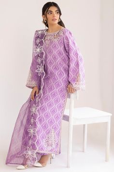 Mohagni PLS-109 Tulip Collection 2024 Spring Purple Lawn Suit With Printed Motifs, Festive Purple Lawn Suit With Digital Print, Purple Long Sleeve Sets With Digital Print, Purple Straight Kurta Set For Spring, Traditional Purple Lawn Suit For Summer, Elegant Purple Lawn Suit With Printed Motifs, Elegant Purple Cotton Sets, Unstitched Purple Lawn Suit For Spring, Spring Unstitched Purple Salwar Kameez