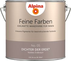 a white paint with the words feine farben on it