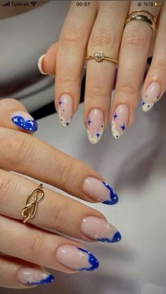 Almond Nail Gel Designs, Adding To Existing Tattoo, Blue Acrylic Nails Ideas Almond, Trending Summer Nails 2023 Almond, Round Gel X Nails, Cat Accessories Products, Nail Inspo 2023 Almond, Almond Acrylic Nails Blue, Almond Nails Inspo Aesthetic