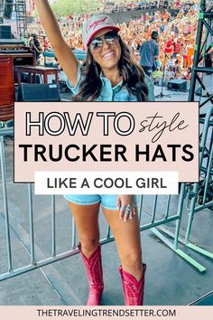 Refresh your women's headwear collection with trendy trucker hat styling ideas. These women's fashion tips will inspire you to add a cool and laid-back vibe to your outfits while keeping your look stylish and fresh. Perfect for casual days or adding a unique touch to your wardrobe. Hat Styling, Women's Headwear, Styling Ideas, Instagram Fashion