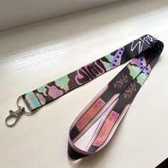 "This lanyard is perfect to show off your STAY pride! The design is inspired by the \"5 Star\" (Limited Ver) album art. You can clip this lanyard to your keys or perhaps your work/school ID. The lanyard is about 20 inches in length and about 1 inch wide. Material: Polyester/Nylon Printing: Dye Sublimation I do not do custom orders. Once the item is shipped, 1117 CLUB is not responsible for any lost or stolen packages.  REGARDING INTERNATIONAL ORDERS  International buyers should be willing to wai Lanyard Ideas, Creative Lanyard Design, Id Lanyard Design, Event Lanyard Design, Lanyard Design Ideas, Kpop Lanyard, Cute Id Lanyard, Lanyard Aesthetic, Keychain Strap Lewie Vitwan