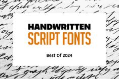 handwriting script font with the words best of 2014