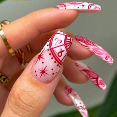 FREE SHIPPING ON ORDERS $9.95+ Buy 3 Get 1 More Free CODE: 4YOU Buy 5 Get 5 More Free CODE: 5FREE Fake Press On Nails, Nails With Red, Birthday Nails, Cute Nail Designs, Dope Nails, Nail Games, Creative Nails, Holiday Nails, Beauty Nails